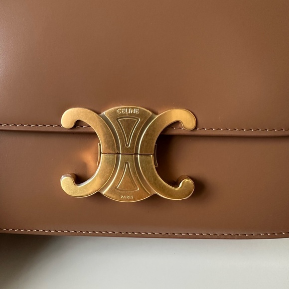 Celine Triomphe Teen in Bronze - Picture 6 of 10